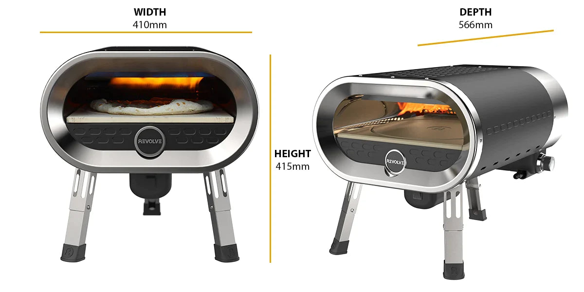 Revolve Pizza Oven The Original Revolving Stone Pizza Oven   Dimensions 1200x600 Revolve.webp