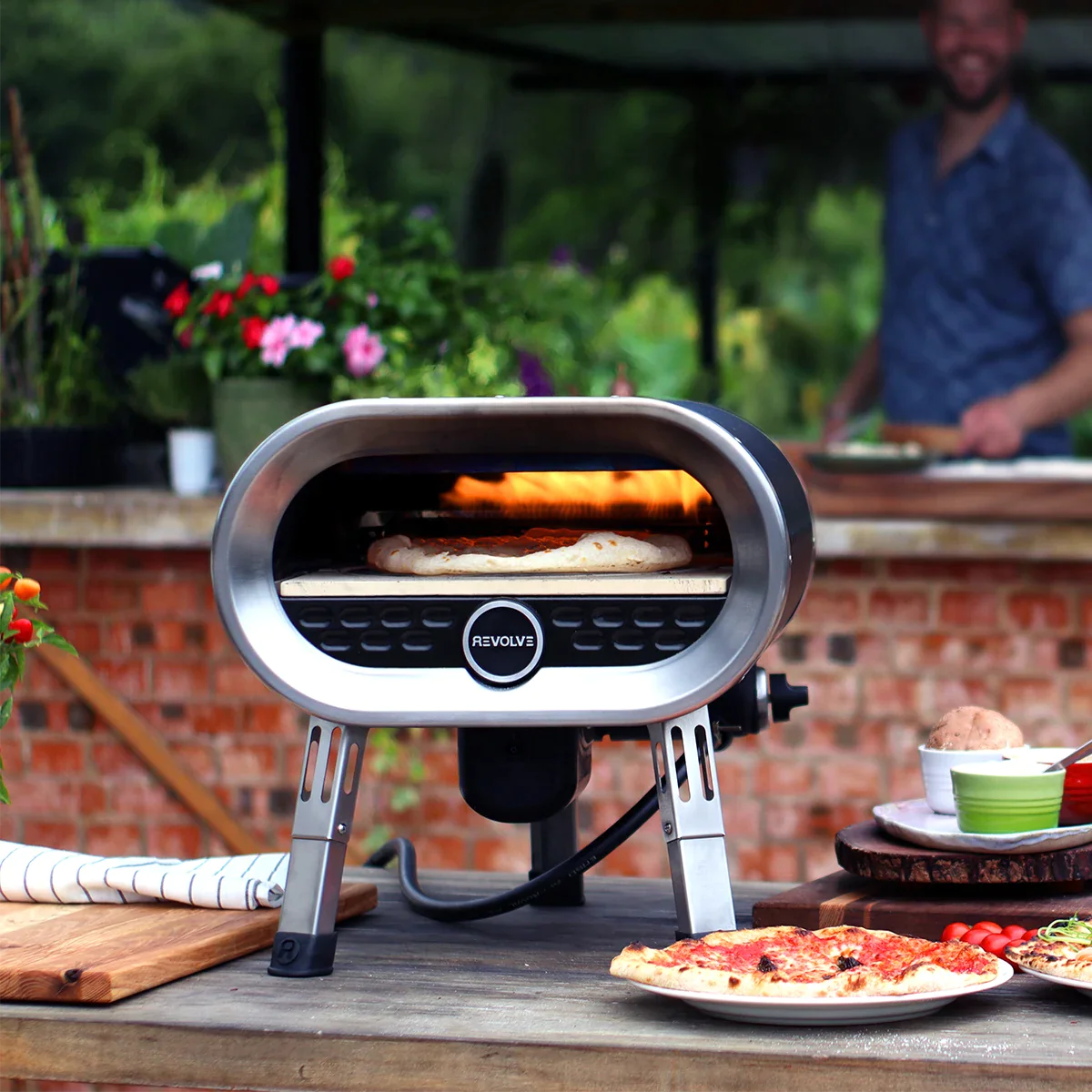 Revolve Pizza Oven - The Original Revolving Stone Pizza Oven